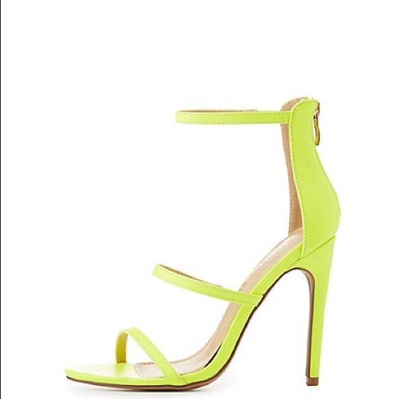 neon heel shoes